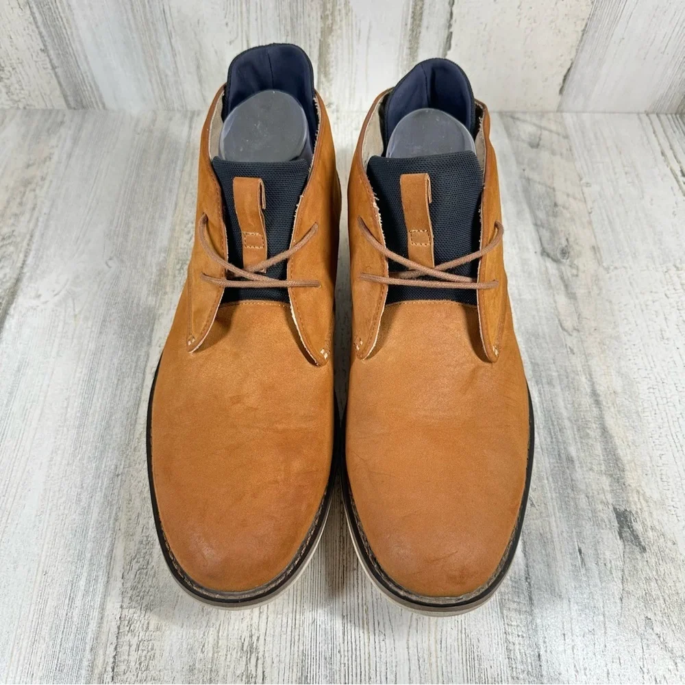 Kenneth Cole Reaction Casino Chukka Tan Suede Casual‎ Ankle Boots #1168